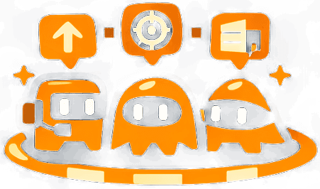 Three AI agents working together